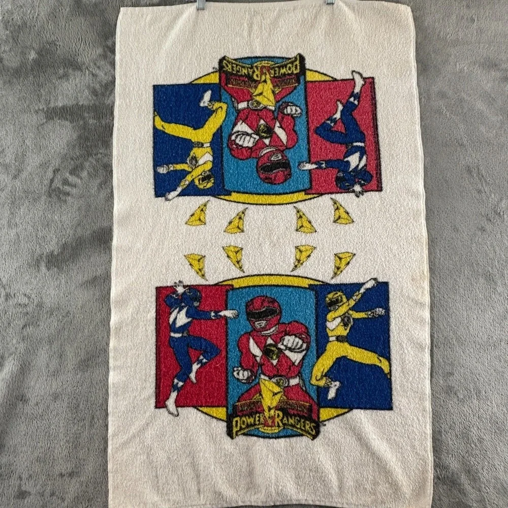 Vintage‎ Jay Franco Mighty Morphin Power Rangers Beach Bath Towel USA Made
